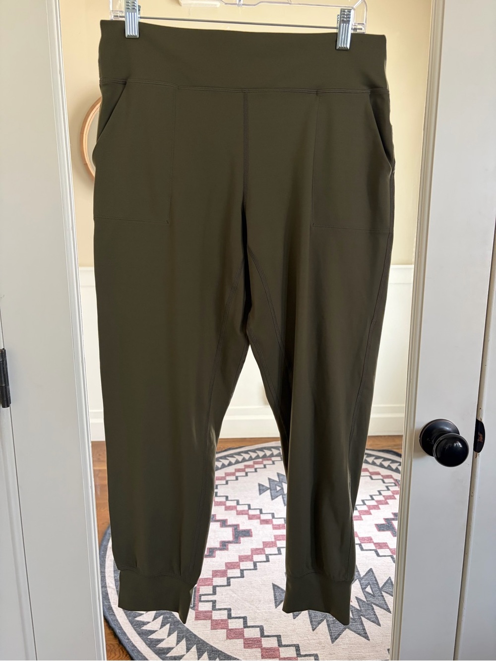 Zella Olive Green High-Rise Jogger Pants